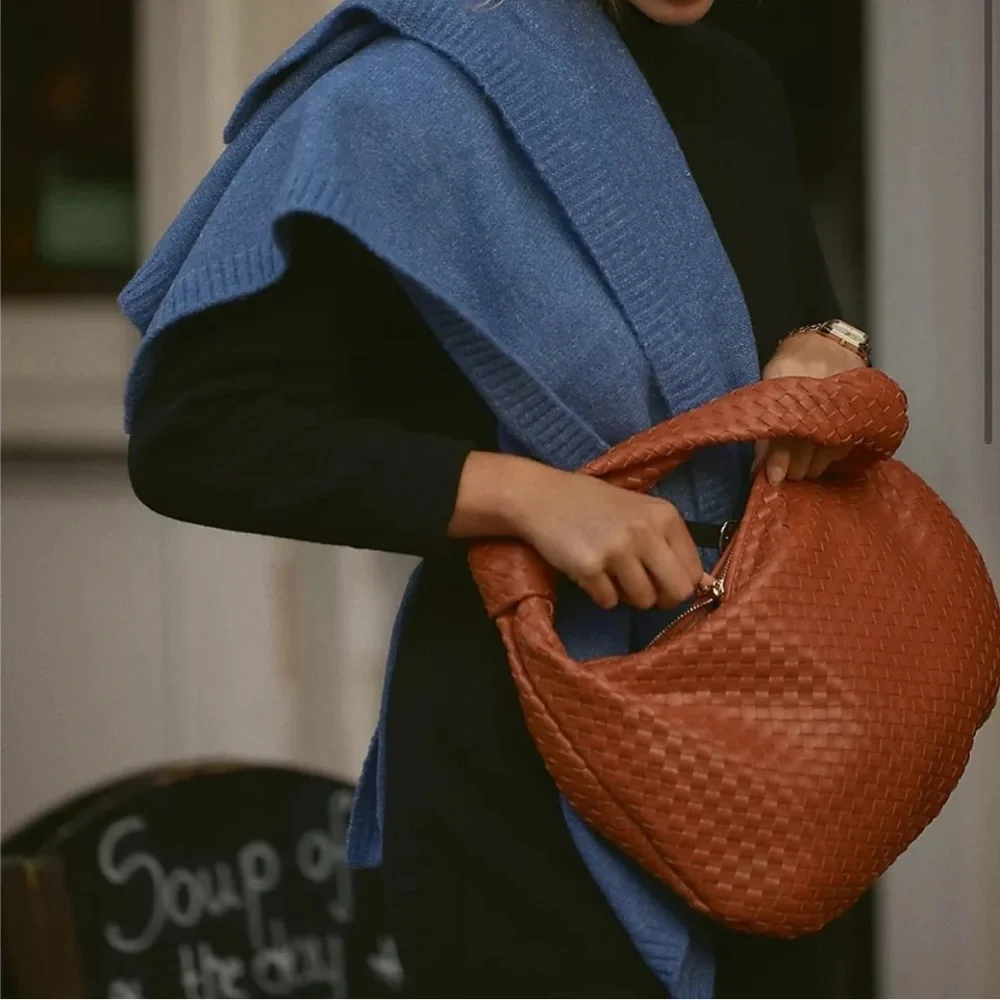 Anthropologie The Brigitte Satchel by Melie Bianco in Tan - Picture 3 of 6